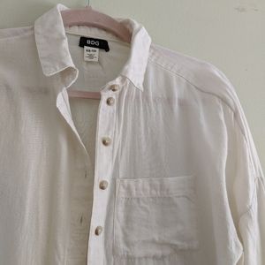 BDG Light, Loose-fitting Cotton Button-up